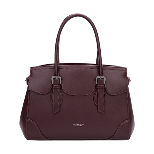 Дамска стилна чанта в цвят бордо с дълга дръжка- DIana&CO 11374