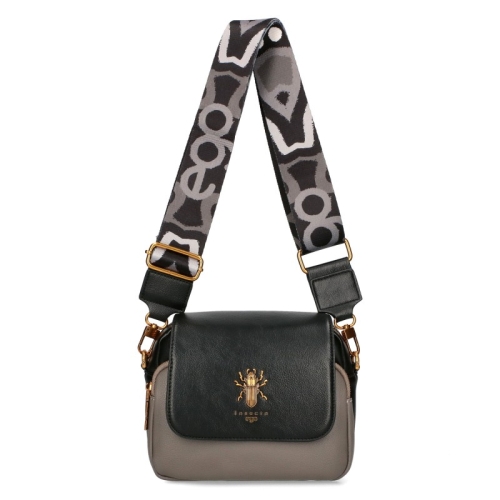 Сива чанта с два сменяеми капака и дълга дръжка- EGO 11381