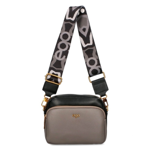 Сива чанта с два сменяеми капака и дълга дръжка- EGO 11381