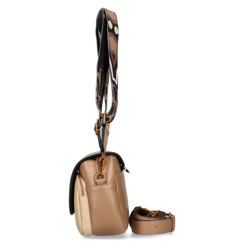 Бежова чанта с два сменяеми капака и дълга дръжка- EGO 11382