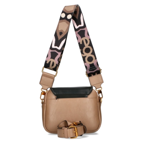 Бежова чанта с два сменяеми капака и дълга дръжка- EGO 11382