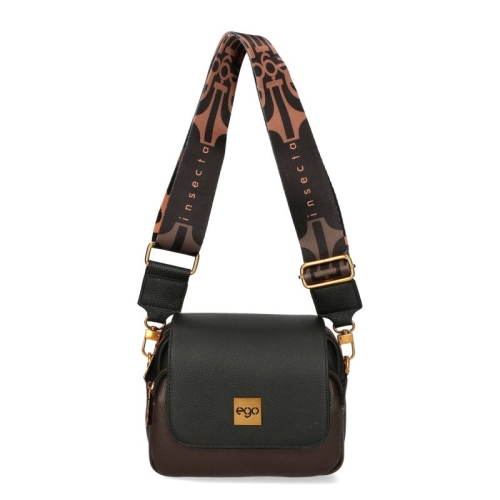 Чанта от естествена кожа с два сменяеми капака и скарабей- EGO 11388