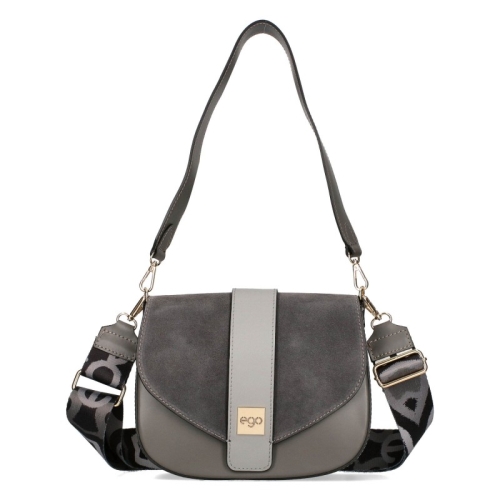 Сиви боти с кроко принт на удобен ток- Eliza Bulgaria 11393