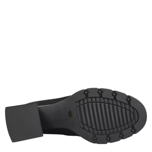 Черни боти от естествен велур с камъни- Eliza Bulgaria 11422