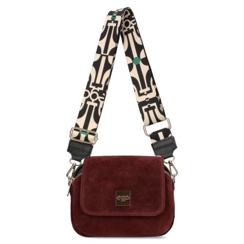 Дамски боти цвят бордо от естествен велур- Tamaris 11177