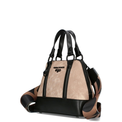 Твърда чанта бежово с черно- EGO Creativiti 11426