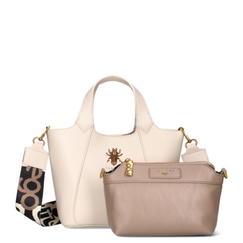 Бежова чанта с пеперуда и органайзер- EGO Inesecta 11427