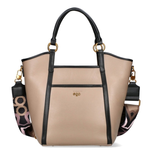 Чанта с дълги дръжки за рамо в цвят какао- EGO 11430