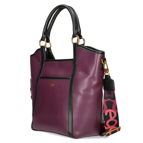 Чанта с дълги дръжки за рамо цвят бурдунди - EGO 11431