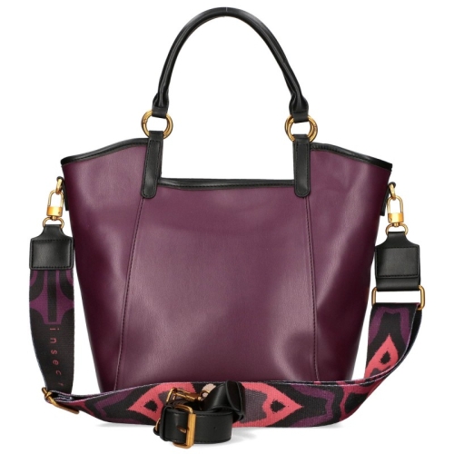 Чанта с дълги дръжки за рамо цвят бурдунди - EGO 11431