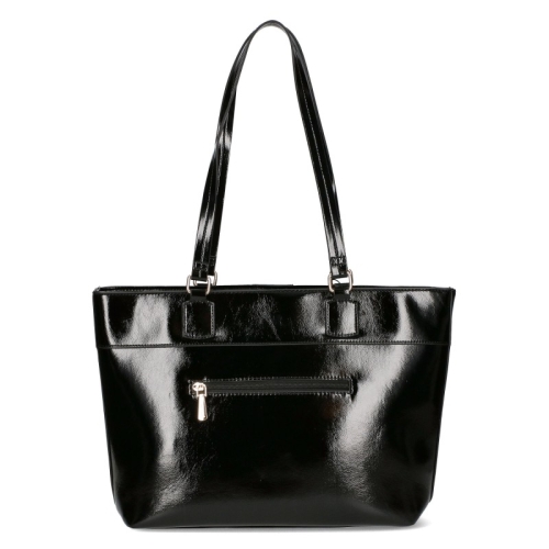 Черна чанта с дълги дръжки за рамо- Monnari 11439