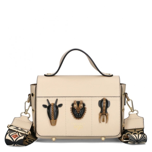 Дамски боти от естествена кожа и естествен косъм- Merabel Beige 7619