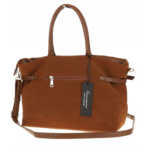 Голяма кафява чанта с преграда- Darena Brown 11455