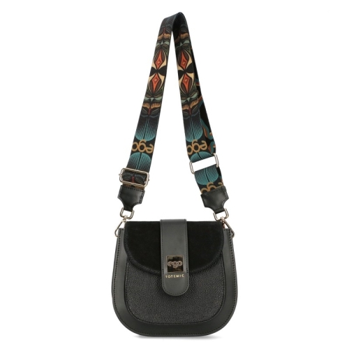 Черни боти от естествен набук на платформа- Daria Black 11445