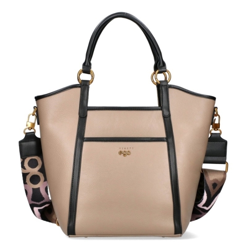 Бежови боти на ток и платформа- Greta Beige 11338