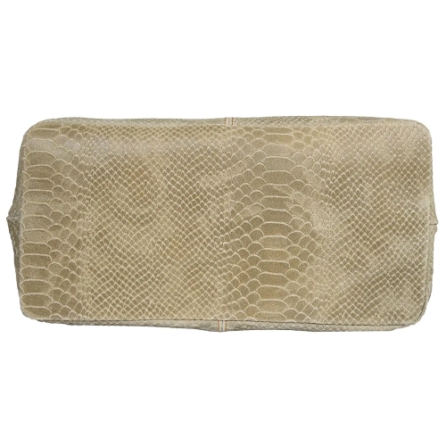 Чанта от естествена кожа цвят таупе- Enrica Taupe 11500