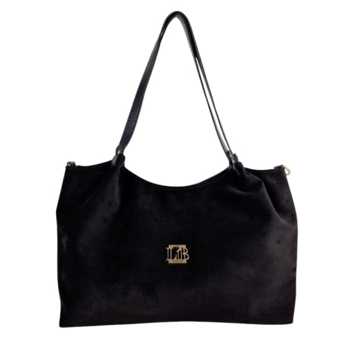 Черни равни боти от естествен велур Eliza Bulgaria 9650