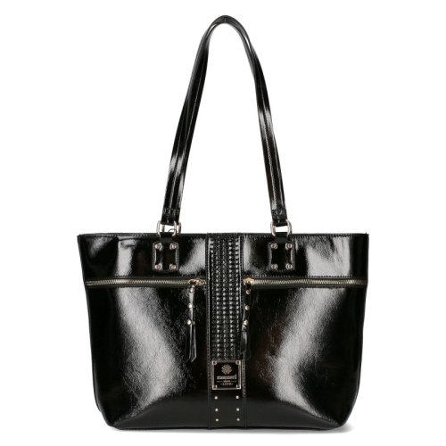 Черни елегантни ботуши на тънък ток- Sisi Black 11549