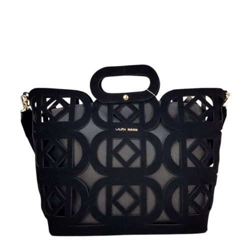 Елегантни черни боти от велур и кожа с кроко принт- Eliza Bulgaria 11420