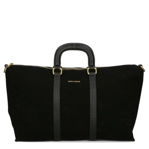 Черни равни боти от естествен велур- Eliza Bulgaria 11474