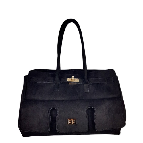 Черни велурени боти на платформа- Eliza Bulgaria 11421