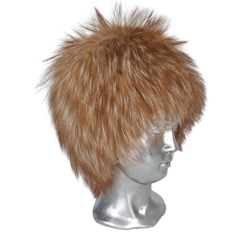 Луксозна шапка от естествен косъм на лисица- Maraq 11560