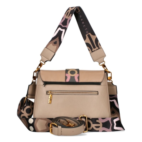 Бежова чанта с два сменяеми капака и дълга дръжка- EGO Beige 11581