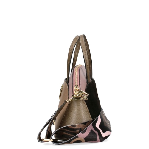 Чанта от естествена кожа с две лица- EGO Beige 11586