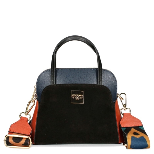 Чанта от естествена кожа с две лица- EGO Green 11588