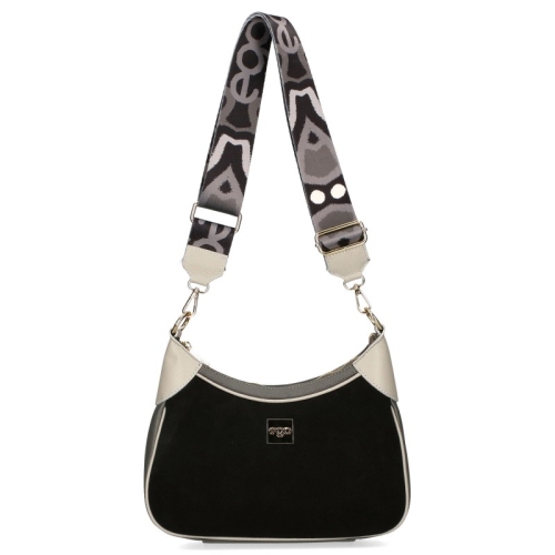 Кафява чанта от естествен велур- EGO Grey 11592