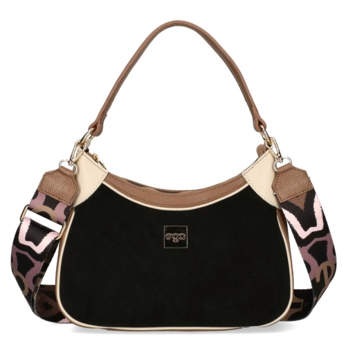 Бежова чанта от естествен велур- EGO Beige 11593