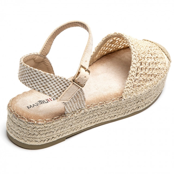 Дамски бежови еспадрили- Klara Beige 12005