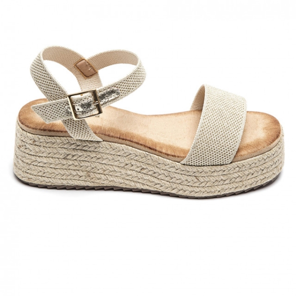 Дамски сандали на платформа- Krina Beige 5989