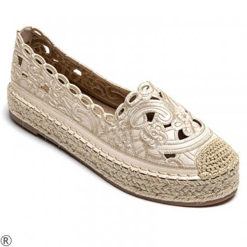 Бежови еспадрили- Klaudia Beige 10515