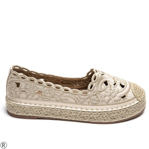 Бежови еспадрили- Klaudia Beige 10515