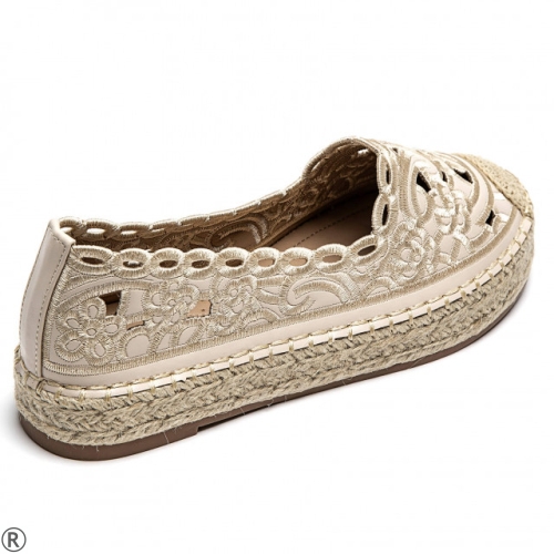 Бежови еспадрили- Klaudia Beige 10515