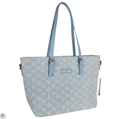 Дънкова чанта с една преграда- Jins Blue 10553