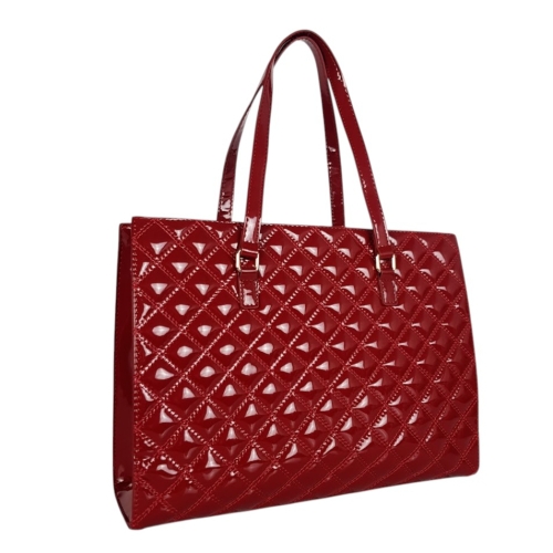 Дамска чанта от червен лак- Duki&Daso 11641