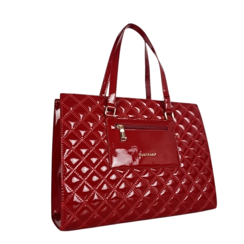 Дамска чанта от червен лак- Duki&Daso 11641