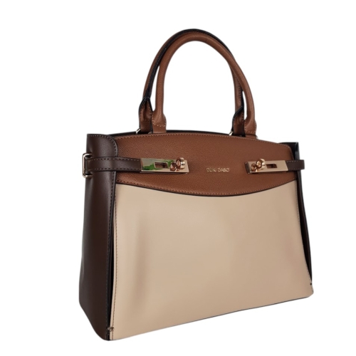 Дамска чанта в три цвята с дълга дръжка- Duki&Daso 11647