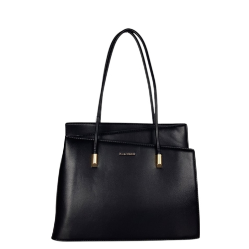 Елегантни обувки в черен цвят с ефектен ток- Eliza Bulgaria