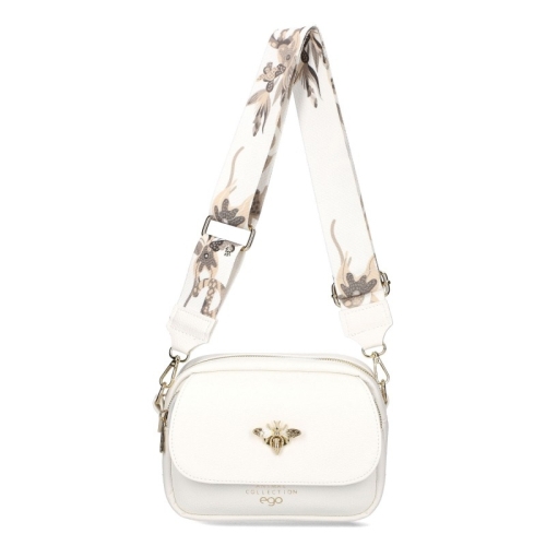 Бели кецове на платформа- Vaqna White 11696