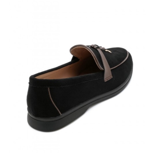 Черни равни мокасини- Amelia Black 11713
