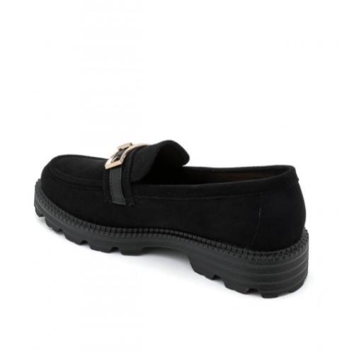 Черни велурени мокасини- Rita Belack 11736