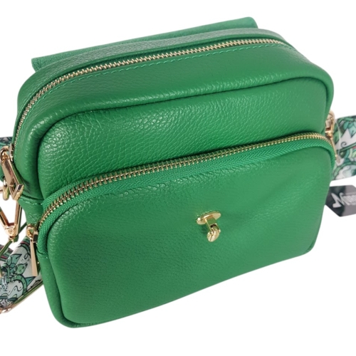 Зелена чанта с две отделения- Selin Green 11744