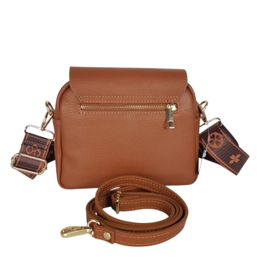 Кафява чанта от естествена кожа - Selin Brown 11749