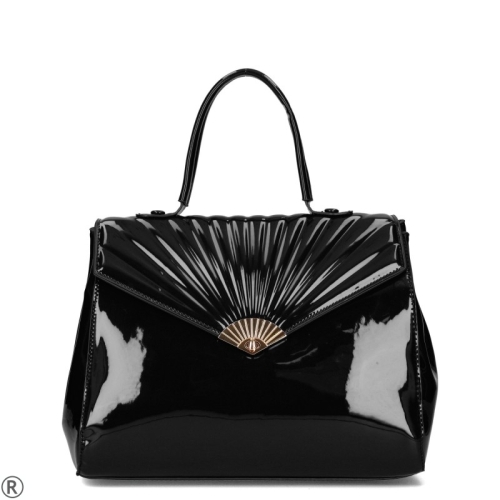 Елегантни обувки в черен лак- Klear Multi Black 11737