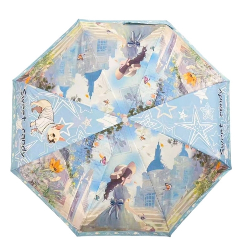 Дамски чадър- Sweet & Candy Blue 11840