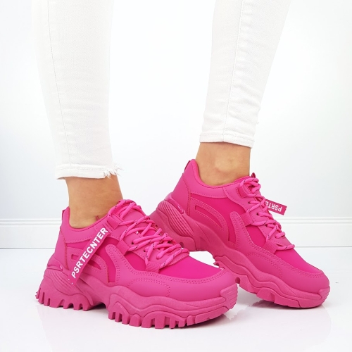 Цикламени дамски маратонки- Sindi 11853