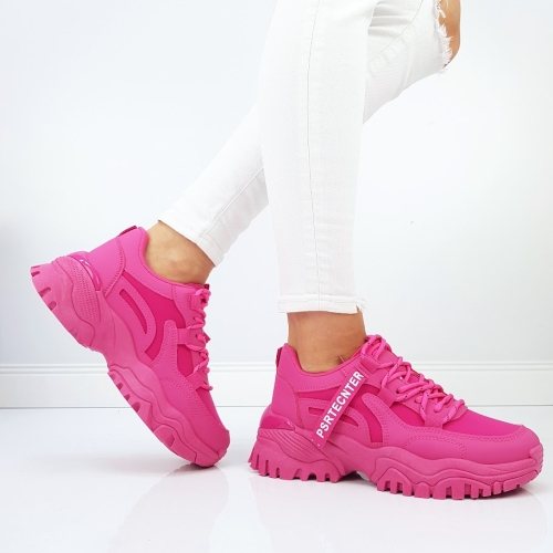 Цикламени дамски маратонки- Sindi 11853